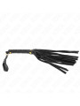 LÁTIGO MINI PIEL DE ANTE NEGRO 30 CM - KINK BDSM DE LA MARCA KINK IMPACT & TOUCH