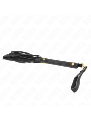 LÁTIGO MINI PIEL DE ANTE NEGRO 30 CM - KINK BDSM DE LA MARCA KINK IMPACT & TOUCH