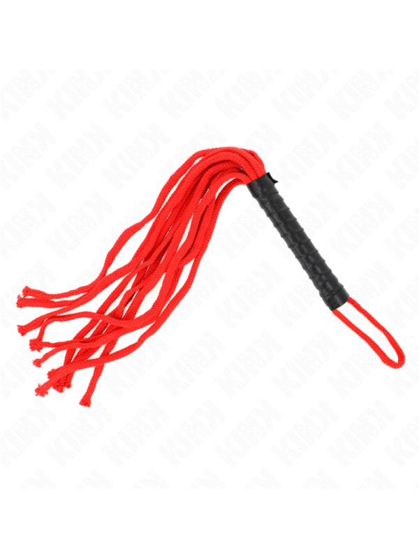 LÁTIGO DE CUERDA ROJO KINK 56 CM BDSM DE LA MARCA KINK IMPACT & TOUCH