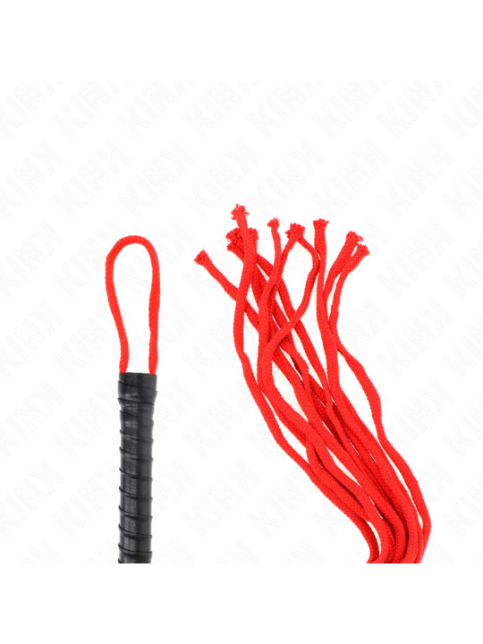 LÁTIGO DE CUERDA ROJO KINK 56 CM BDSM DE LA MARCA KINK IMPACT & TOUCH