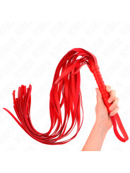 LÁTIGO ROJO KINK 70 CM - MANGO CORTO Y COLA LARGA DE LA MARCA KINK IMPACT & TOUCH