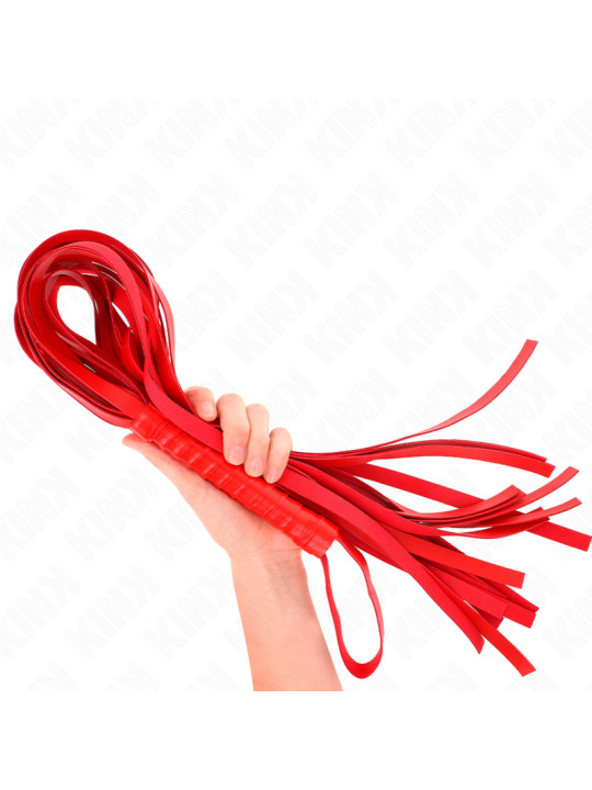 LÁTIGO ROJO KINK 70 CM - MANGO CORTO Y COLA LARGA DE LA MARCA KINK IMPACT & TOUCH