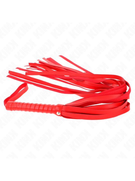 LÁTIGO ROJO KINK 70 CM - MANGO CORTO Y COLA LARGA DE LA MARCA KINK IMPACT & TOUCH