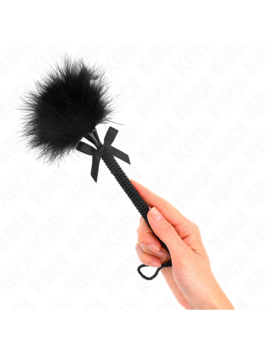 KINK - MASAJEADOR DE PLUMAS Y CUERDA PARA COSQUILLAS 25 CM DE LA MARCA KINK IMPACT & TOUCH