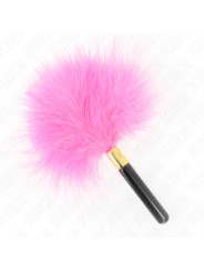 PLUMAS COSQUILLAS METAL DORADO FUCSIA 18 CM KINK DE LA MARCA KINK IMPACT & TOUCH