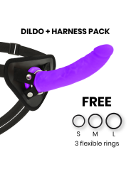 TOYS ARNES + DILDO LILA SILICONA MEDICA 20 CM -O- 4 CM DE LA MARCA DELTACLUB