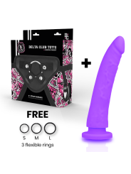TOYS ARNES + DILDO LILA SILICONA MEDICA 20 CM -O- 4 CM DE LA MARCA DELTACLUB