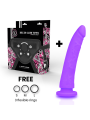 TOYS ARNES + DILDO LILA SILICONA MEDICA 20 CM -O- 4 CM DE LA MARCA DELTACLUB