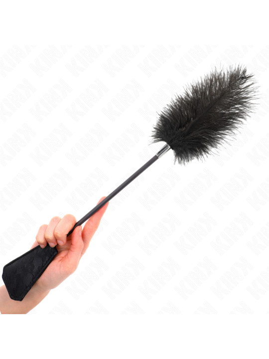 PLUMAS DE AVESTRUZ KINK CON PALETA DE ENCAJE 56 CM DE LA MARCA KINK IMPACT & TOUCH