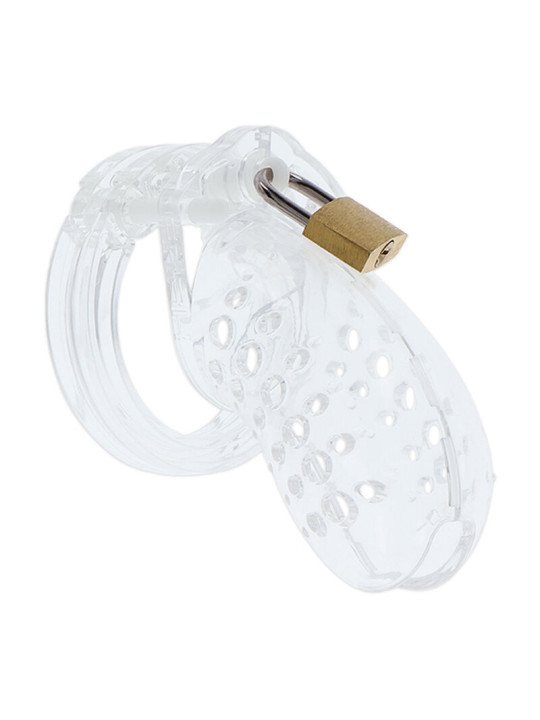 JAULA DE CASTIDAD ACRÍLICA TRANSPARENTE AJUSTABLE DE LA MARCA HIDDEN DESIRE
