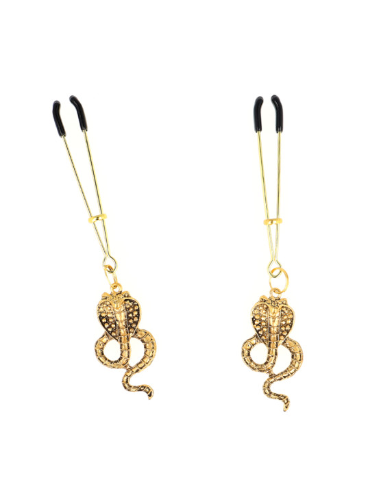 PINZAS PARA PEZONES CON COLGANTE COBRA KINK 6CM DE LA MARCA KINK NIPPLE GRIP