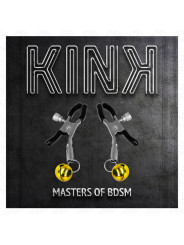 PINZAS PARA PEZONES CON CAMPANILLA DORADA KINK 6 CM DE LA MARCA KINK NIPPLE GRIP