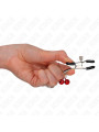 PINZAS PARA PEZONES CON CAMPANILLAS KINK ROJO 6 CM DE LA MARCA KINK NIPPLE GRIP