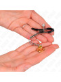 PINZAS PARA PEZONES CON CAMPANA DORADA KINK 6 CM DE LA MARCA KINK NIPPLE GRIP