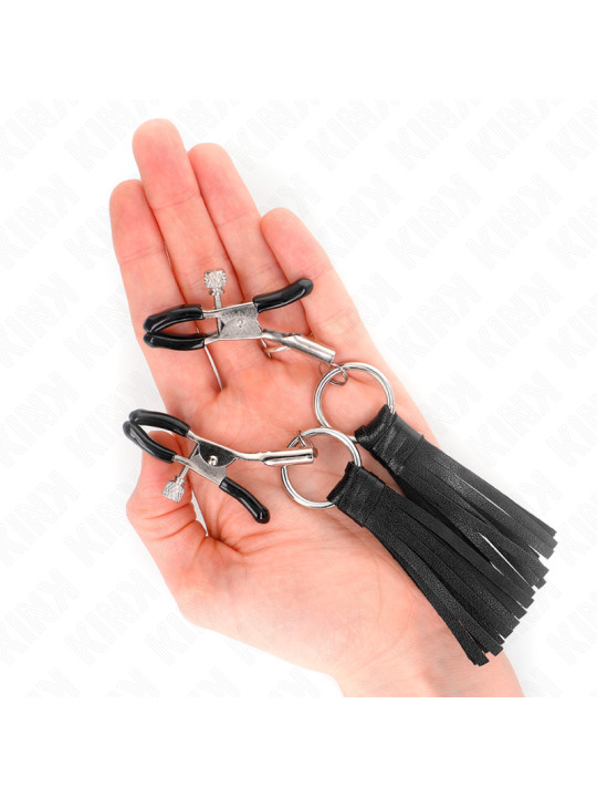 PINZAS PARA PEZONES CON BORLAS KINK - ESTIMULACIÓN BDSM DE LA MARCA KINK NIPPLE GRIP