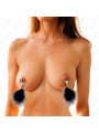 KINK - PINZAS PARA PEZONES CON PLUMA NEGRO 7 CM DE LA MARCA KINK NIPPLE GRIP