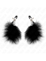 KINK - PINZAS PARA PEZONES CON PLUMA NEGRO 7 CM DE LA MARCA KINK NIPPLE GRIP