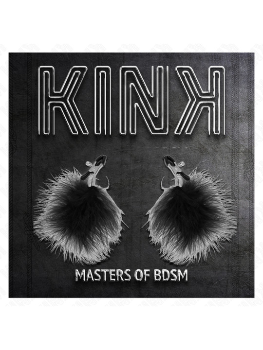 KINK - PINZAS PARA PEZONES CON PLUMA NEGRO 7 CM DE LA MARCA KINK NIPPLE GRIP