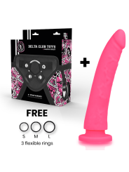 TOYS ARNES + DILDO ROSA SILICONA MEDICA 23 CM -O- 4.5 CM DE LA MARCA DELTACLUB