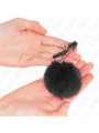 PINZAS PARA PEZONES CON POMPÓN NEGRO KINK 6 CM DE LA MARCA KINK NIPPLE GRIP