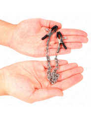 PINZAS PARA PEZONES CON CADENA KINK - ESTIMULACIÓN BDSM DE LA MARCA KINK NIPPLE GRIP