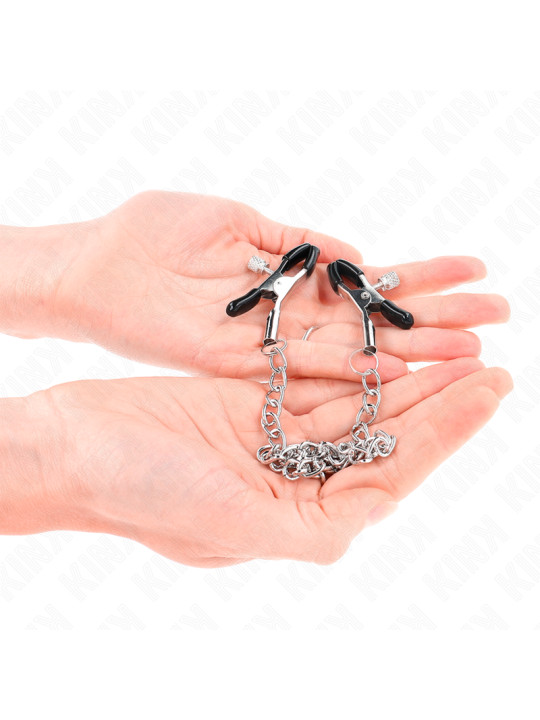 PINZAS PARA PEZONES CON CADENA KINK 30 CM DE LA MARCA KINK NIPPLE GRIP
