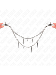 PINZAS PARA PEZONES CON CADENA DE PÚAS KINK 30 CM DE LA MARCA KINK NIPPLE GRIP