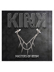 PINZAS PARA PEZONES CON CADENA DE PÚAS KINK 30 CM DE LA MARCA KINK NIPPLE GRIP