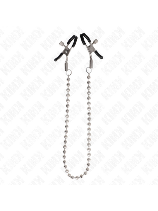 PINZAS PARA PEZONES CON CADENA DE BOLAS KINK 30 CM DE LA MARCA KINK NIPPLE GRIP