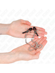 PINZAS PARA PEZONES CON CADENA DE BOLAS KINK 30 CM DE LA MARCA KINK NIPPLE GRIP