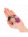 PINZAS PARA PEZONES CON CADENA VIOLETA KINK 30 CM DE LA MARCA KINK NIPPLE GRIP
