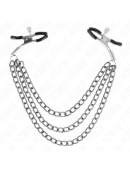 PINZAS PARA PEZONES CON CADENAS KINK - NEGRO 20/23/28 CM DE LA MARCA KINK NIPPLE GRIP