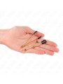 PINZAS PARA PEZONES DORADAS KINK 7 CM DE LA MARCA KINK NIPPLE GRIP
