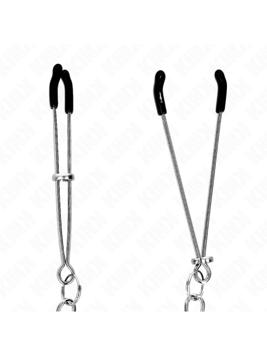 PINZAS PARA PEZONES CON CADENA KINK - ESTIMULACIÓN BDSM DE LA MARCA KINK NIPPLE GRIP