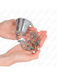 PINZAS PARA PEZONES PLATEADAS KINK - ESTIMULACIÓN BDSM DE LA MARCA KINK NIPPLE GRIP