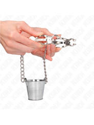 PINZAS PARA PEZONES PLATEADAS KINK - ESTIMULACIÓN BDSM DE LA MARCA KINK NIPPLE GRIP