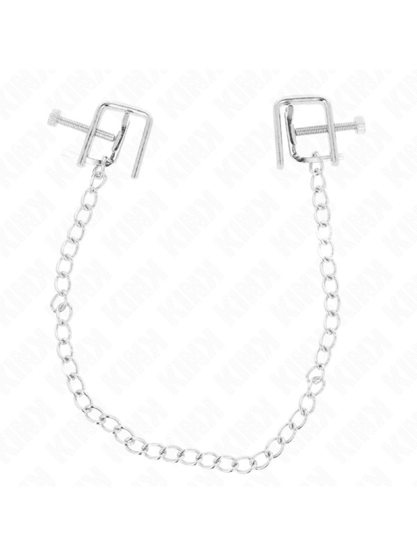 PINZAS PARA PEZONES CON CADENA KINK - ESTIMULACIÓN BDSM DE LA MARCA KINK NIPPLE GRIP