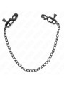 PINZAS PARA PEZONES CON CADENA NEGRA KINK 30 CM DE LA MARCA KINK NIPPLE GRIP