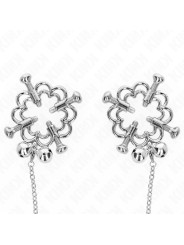 PINZAS PARA PEZONES CON CADENA FLOR METÁLICA KINK DE LA MARCA KINK NIPPLE GRIP