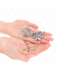 PINZAS PARA PEZONES CON CADENA FLOR METÁLICA KINK DE LA MARCA KINK NIPPLE GRIP