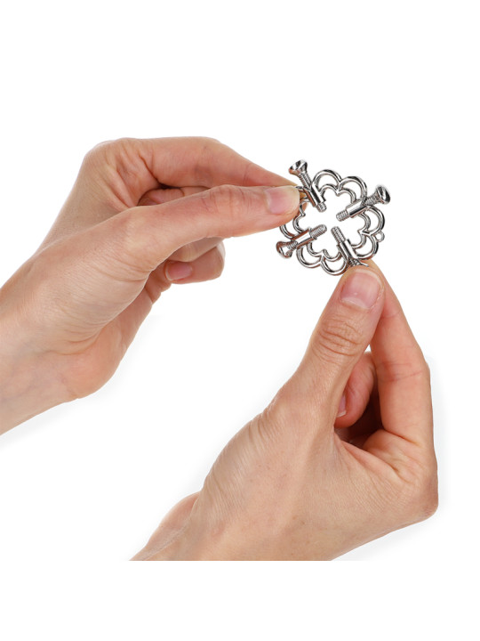 PINZAS PARA PEZONES METÁLICAS CON FLOR KINK DE LA MARCA KINK NIPPLE GRIP