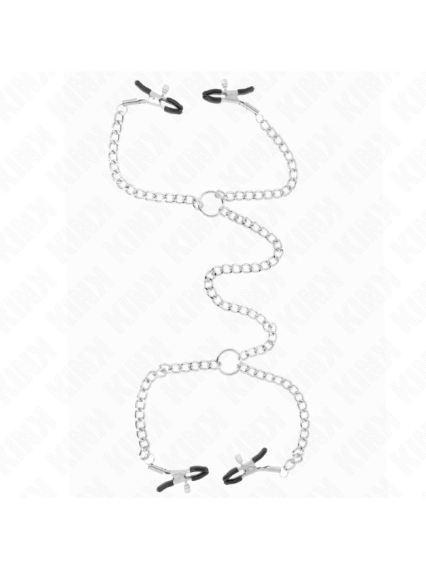 PINZAS PARA PEZONES CON CADENAS KINK - 32 CM DE LA MARCA KINK NIPPLE GRIP