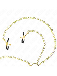 PINZAS PARA PEZONES Y CLÍTORIS 4 ENGANCHES AJUSTABLES DORADO KINK DE LA MARCA KINK NIPPLE GRIP