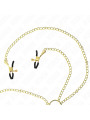 PINZAS PARA PEZONES Y CLÍTORIS 4 ENGANCHES AJUSTABLES DORADO KINK DE LA MARCA KINK NIPPLE GRIP