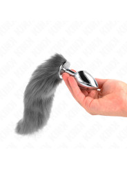 PLUG ANAL CON COLA SINTÉTICA TALLA L KINK DE LA MARCA KINK PLEASURE PLUGS