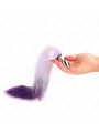 PLUG ANAL CON COLA SINTÉTICA VIOLETA TALLA S KINK DE LA MARCA KINK PLEASURE PLUGS