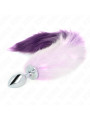 PLUG ANAL CON COLA SINTÉTICA VIOLETA TALLA S KINK DE LA MARCA KINK PLEASURE PLUGS
