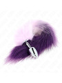PLUG ANAL CON COLA SINTÉTICA VIOLETA TALLA S KINK DE LA MARCA KINK PLEASURE PLUGS