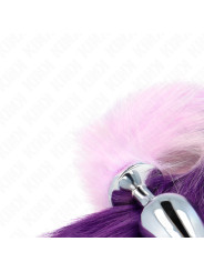 PLUG ANAL CON COLA SINTÉTICA VIOLETA TALLA L KINK DE LA MARCA KINK PLEASURE PLUGS