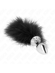 PLUG ANAL ACERO INOXIDABLE CON COLA SINTÉTICA KINK DE LA MARCA KINK PLEASURE PLUGS
